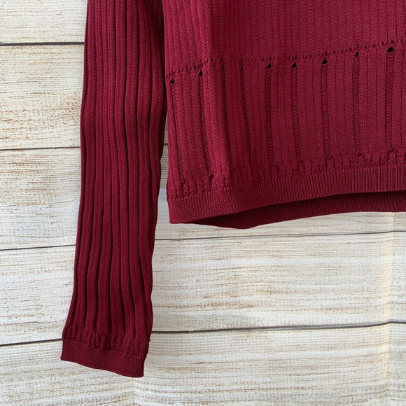 Charli London Red Long Sleeve Top Size Small - Picture 4 of 9